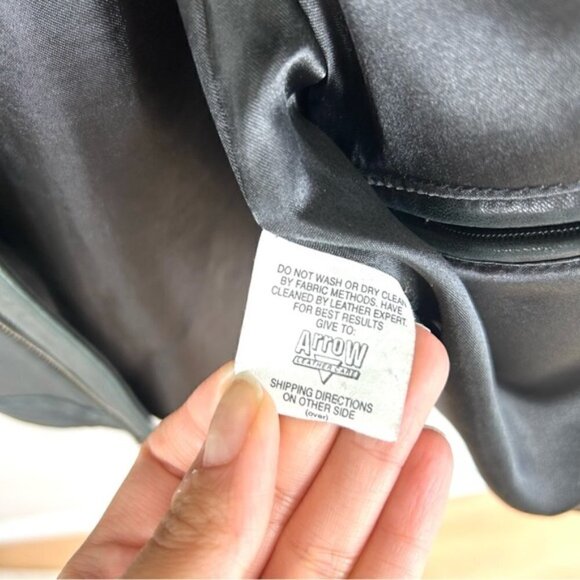 VINTAGE Davoucci Bomber Biker Genuine Leather Jacket XL - Picture 7 of 10